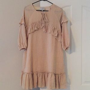 Ruffled Quarter Sleeve Tunic